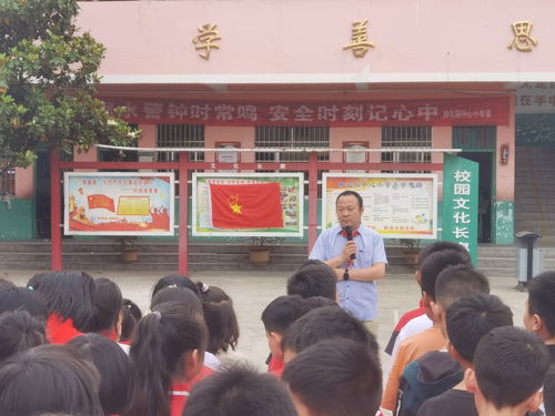 红色传统承 责任担当起 镇平县曲屯镇中心小学举行新少先队员入队仪式